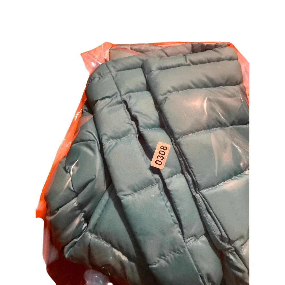 EDDIE BAUER Girls Aqua Teal Puffer Vest Size‎ XS 5/6 Down Lightweight
